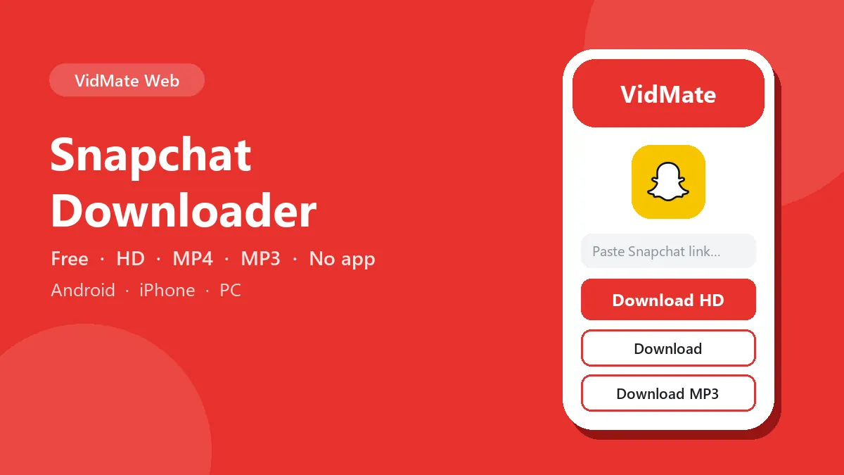 Snapchat Downloader: download Snapchat videos in HD on Android, iPhone and PC
