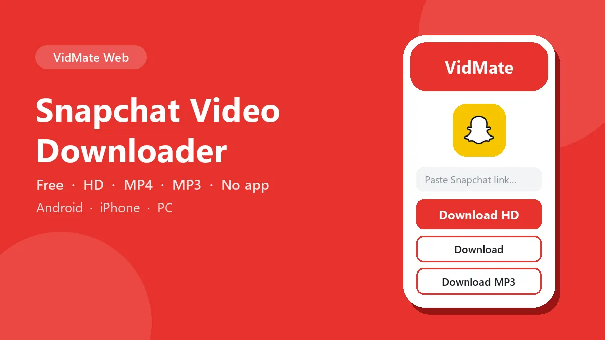 Snapchat Video Downloader: download Snapchat videos in HD on Android, iPhone and PC