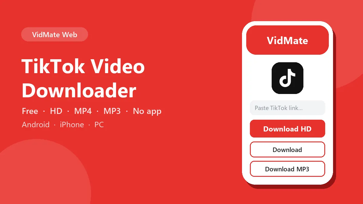 TikTok Video Downloader: download TikTok videos in HD on Android, iPhone and PC